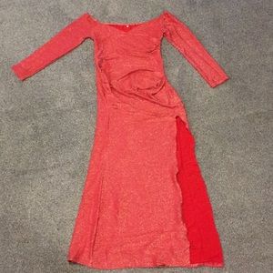 Rusty red party dress